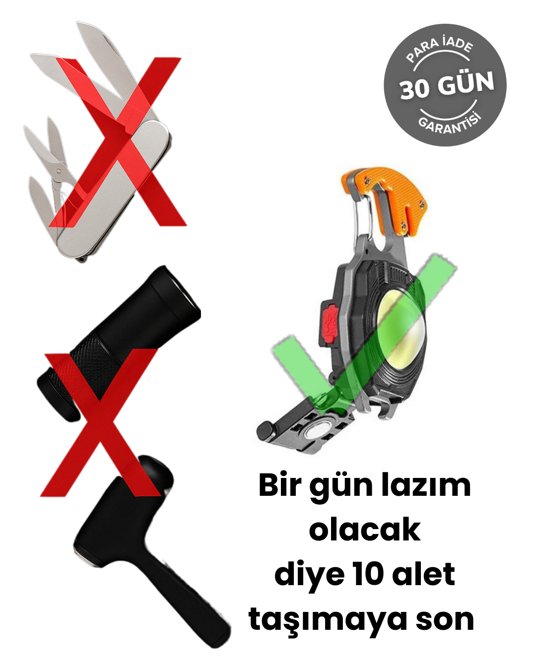 Kaera Multi Anahtarlık - 7'si 1 Arada Mini Yardımcı
